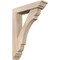 Ekena Millwork Olympic Traditional Smooth Bracket w/ Offset Brace, Douglas Fir, 5 1/2"W x 24"D x 32"H BKT0604X24X32OLY01SDF - alternate 1